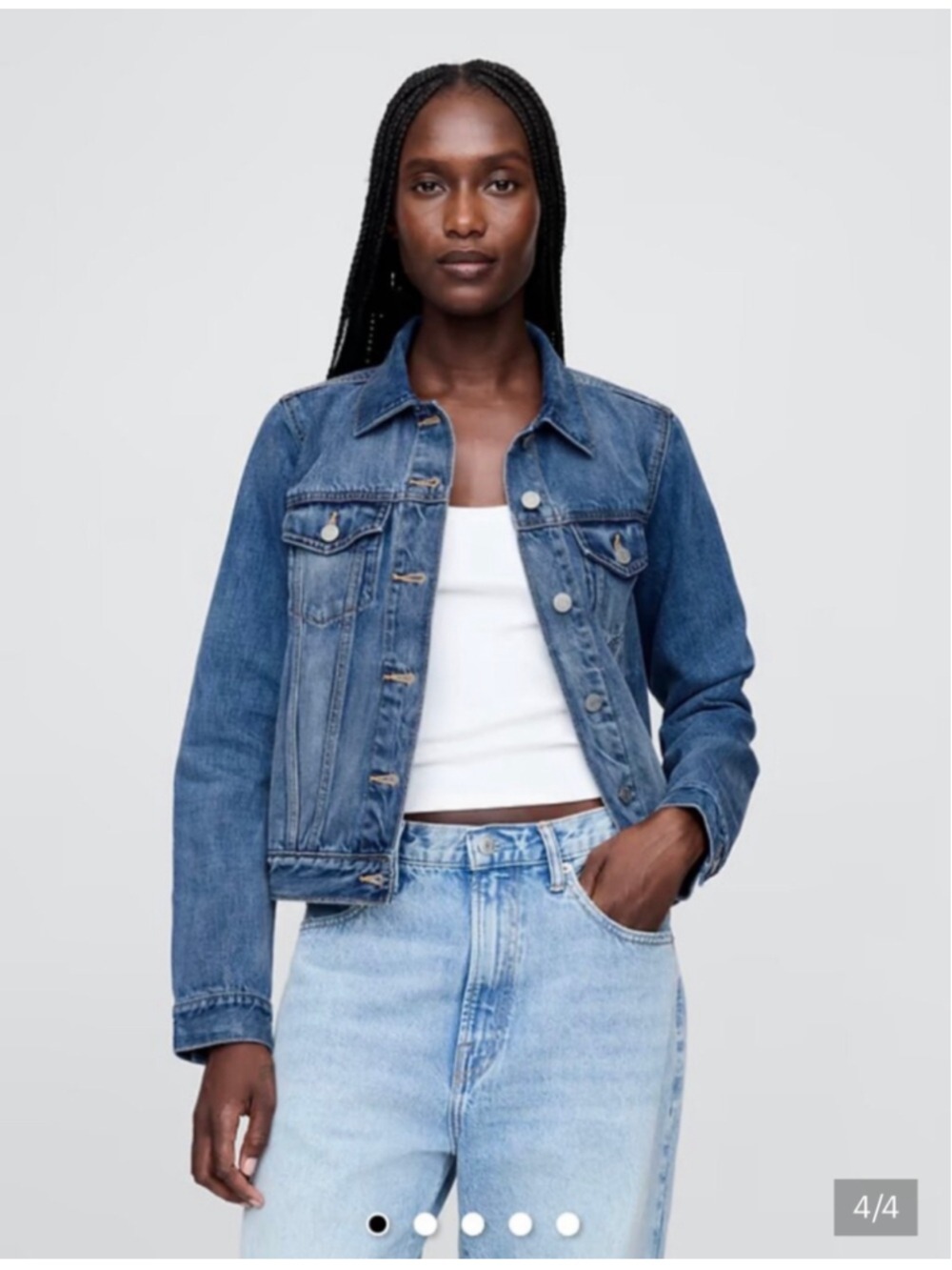 Women's GAP Classic Denim Jean Jacket Size S - Picture 8 of 11